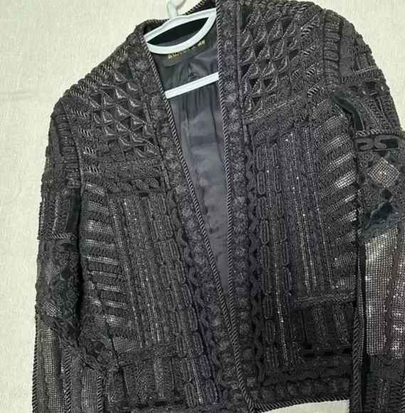 Balmain X H&M Embroidered Jacket Size US 34R XS - Picture 3 of 8